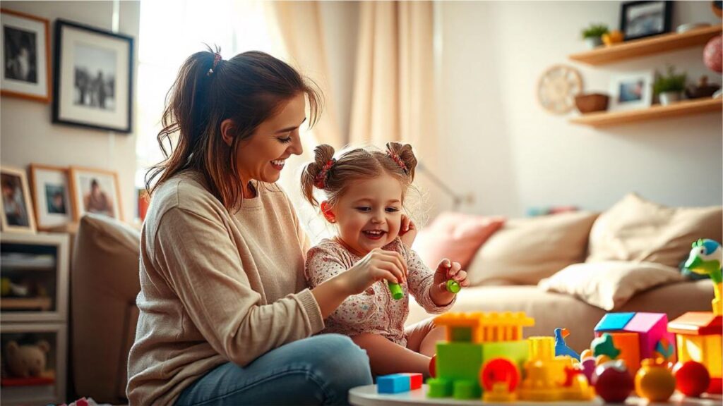 Mamá jugando con su bebé